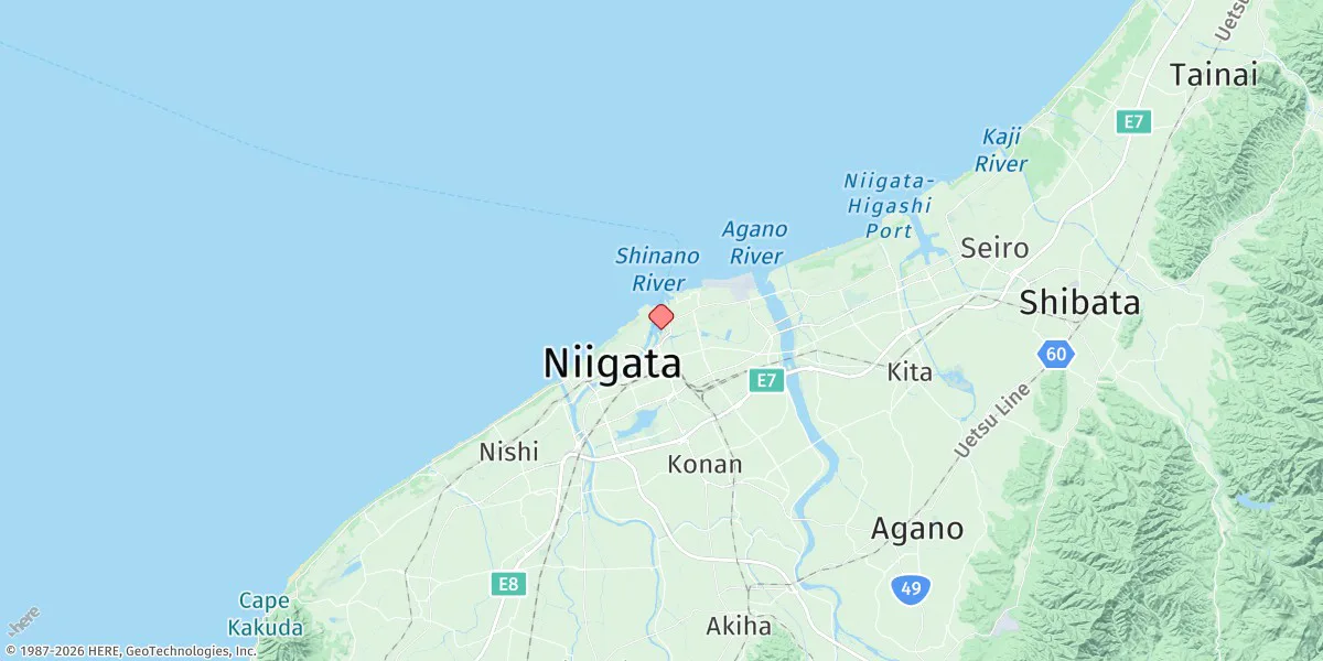 Map preview for Niigata (Nishi Ku)