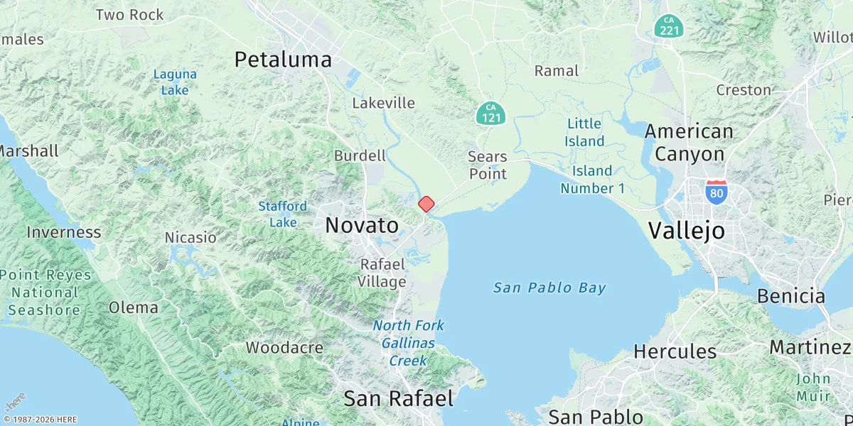 Map preview for Petaluma River Entrance