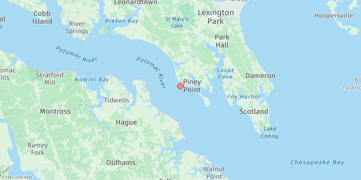 Map preview for Piney Point, Md.