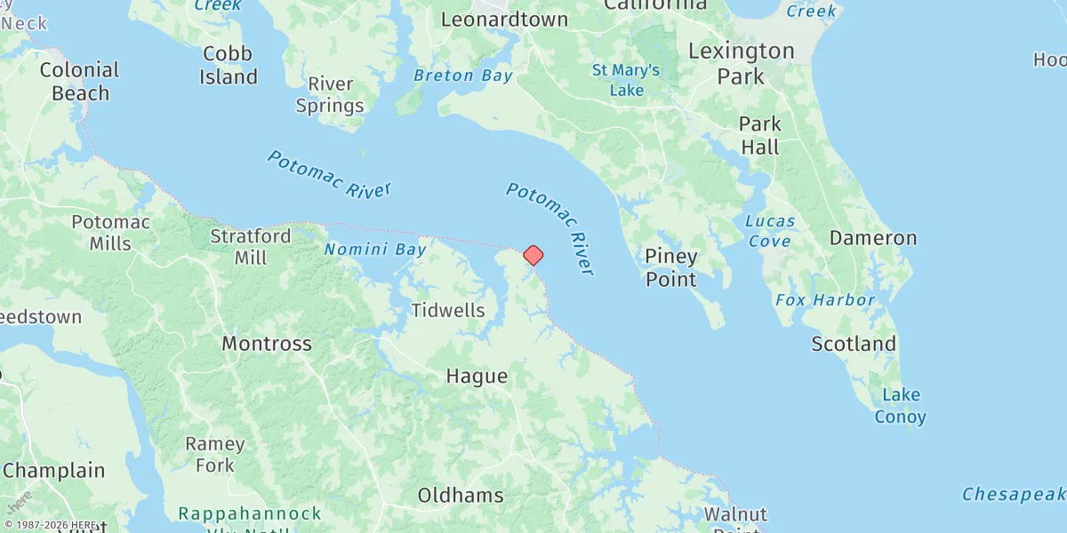 Map preview for Ragged Point, Coles Neck, Va.