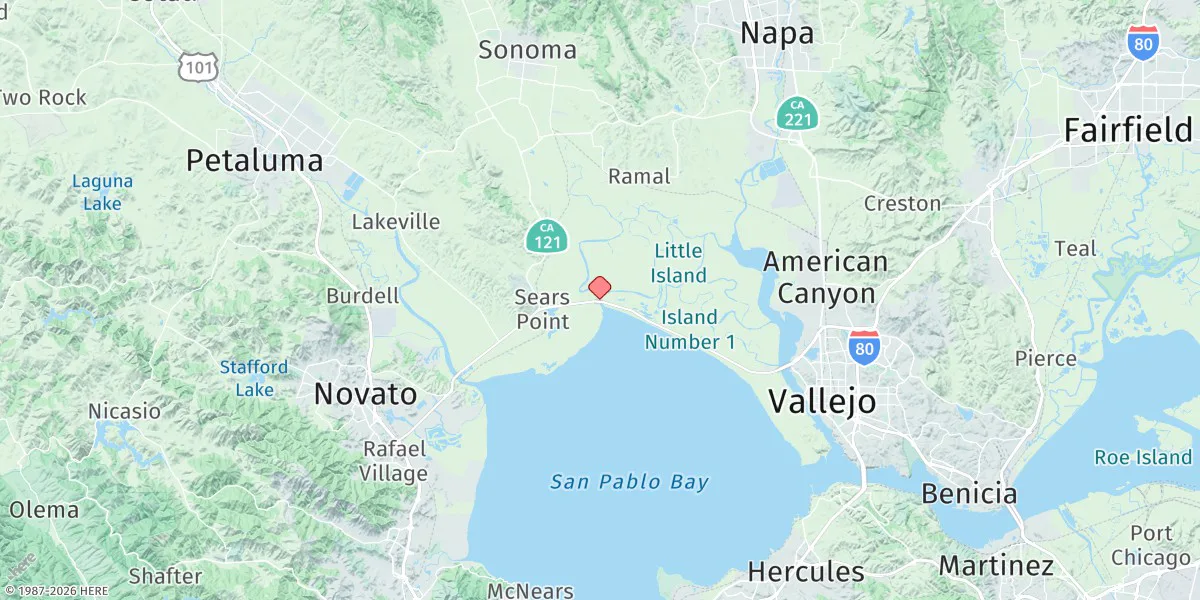 Map preview for Sonoma Creek