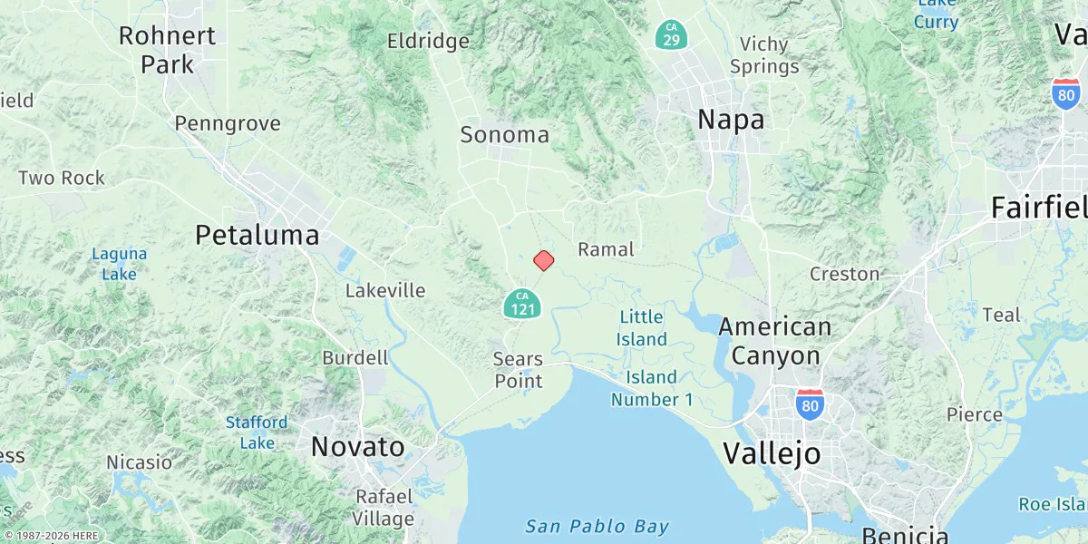 Map preview for Wingo, Sonoma Creek