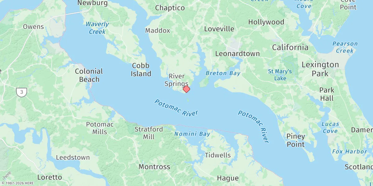 Map preview for Colton Point, Md.