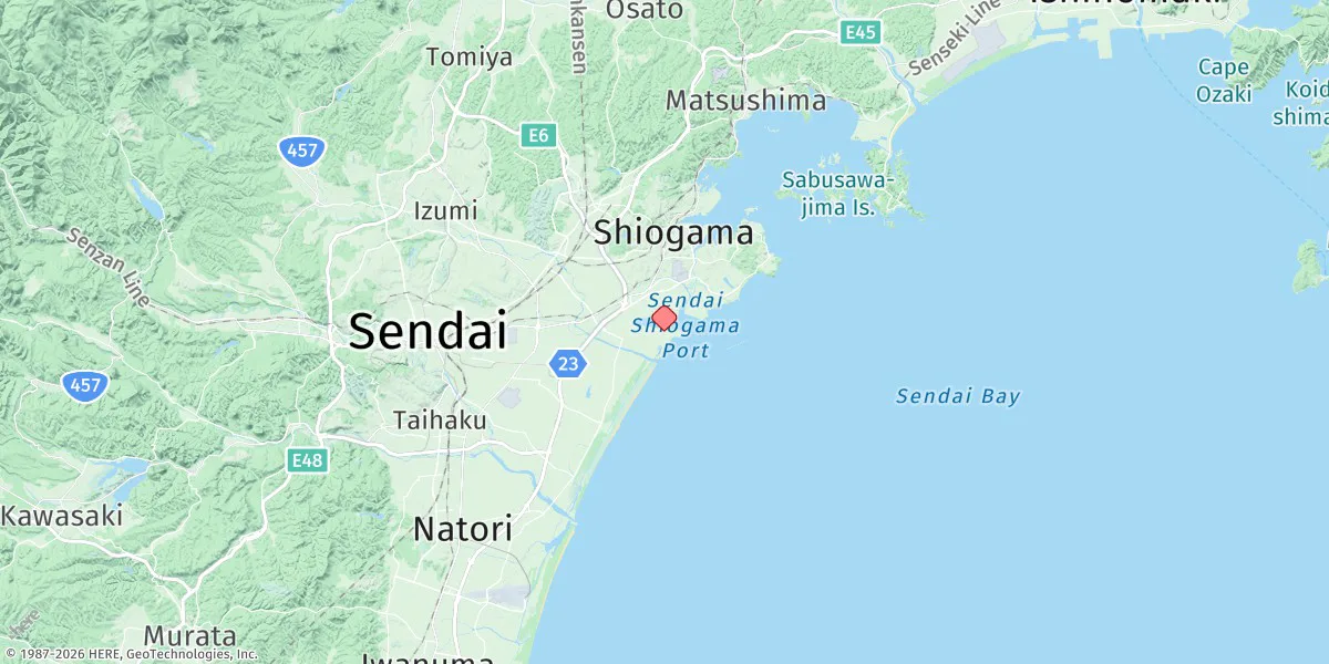 Map preview for Sendai (Honshu)