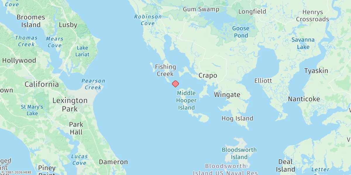 Map preview for Middle Hooper Island