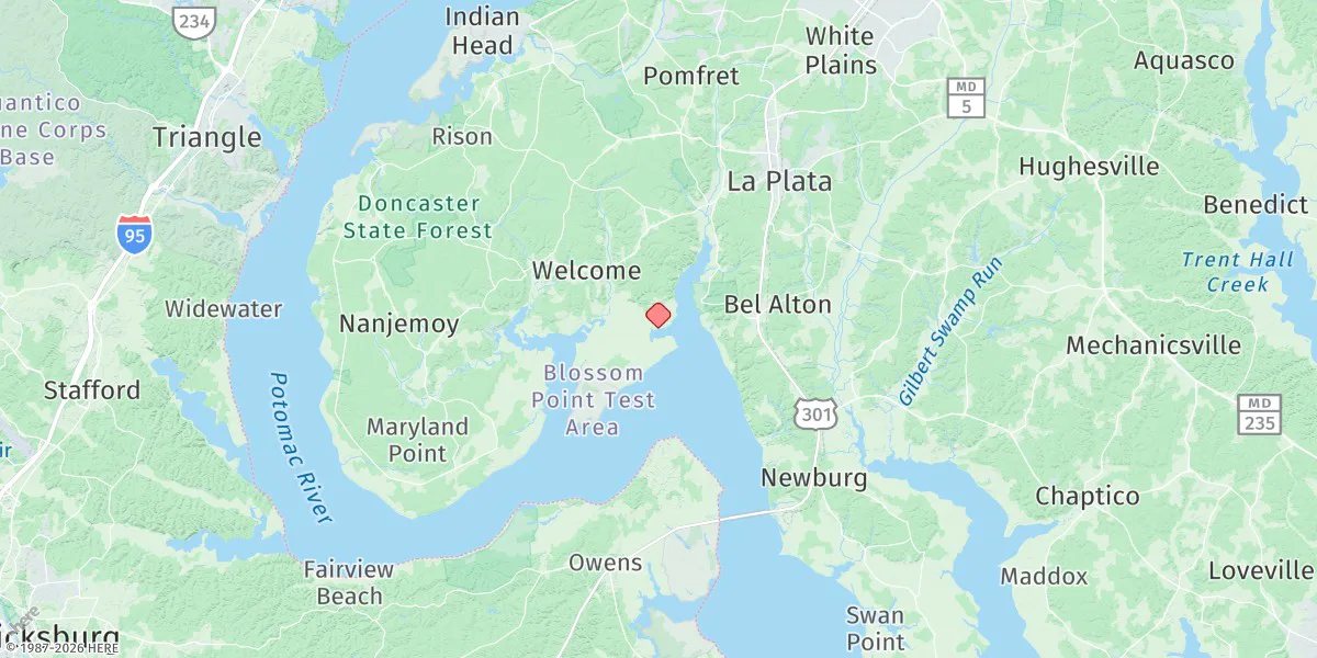 Map preview for Goose Creek, Port Tobacco River, Md.