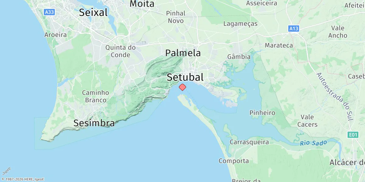 Map preview for Setubal (Troia)