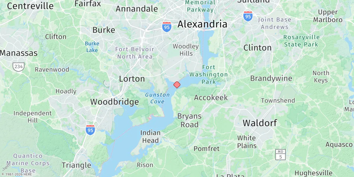 Map preview for Marshall Hall, Md.