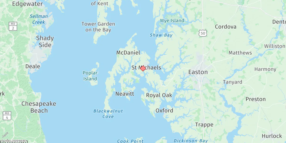 Map preview for St. Michaels, San Domingo Creek