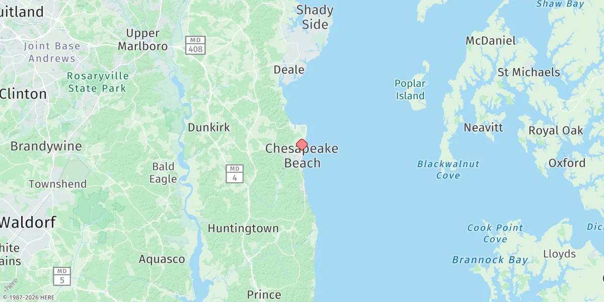 Map preview for Chesapeake Beach