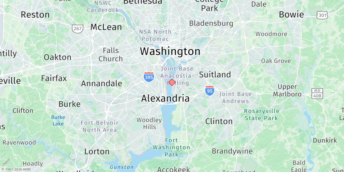 Map preview for Bellevue, D.c.