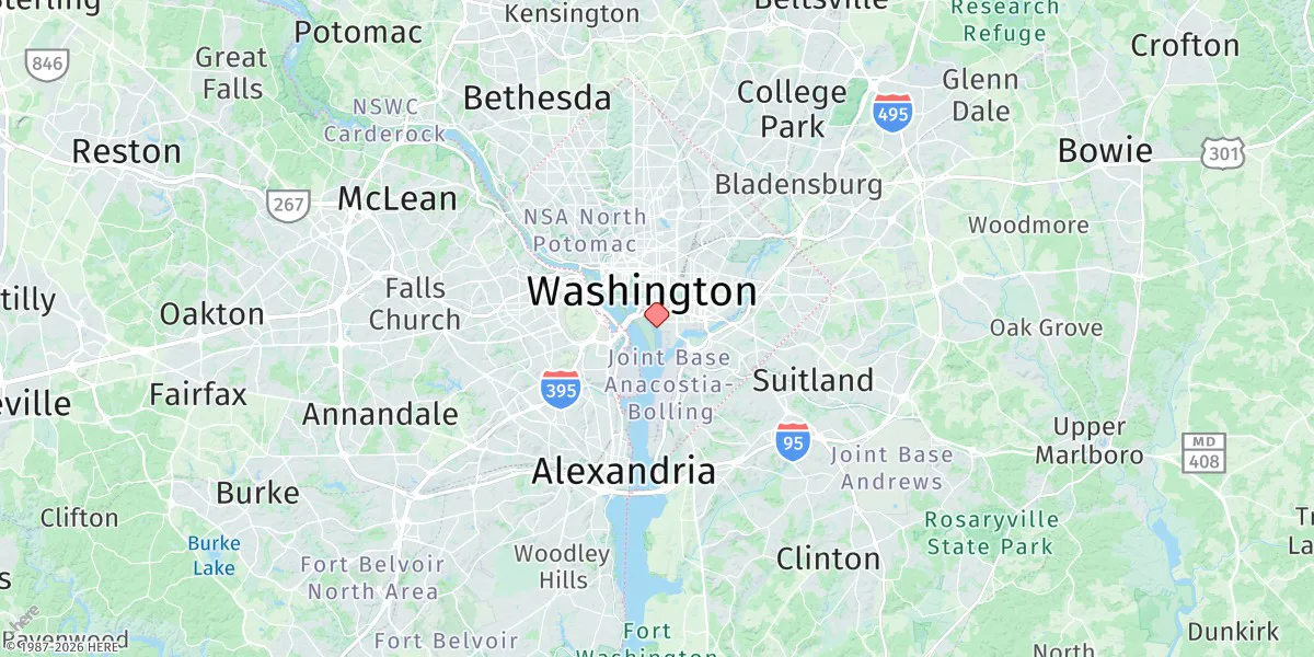 Map preview for Washington, Washington Channel, D.c.