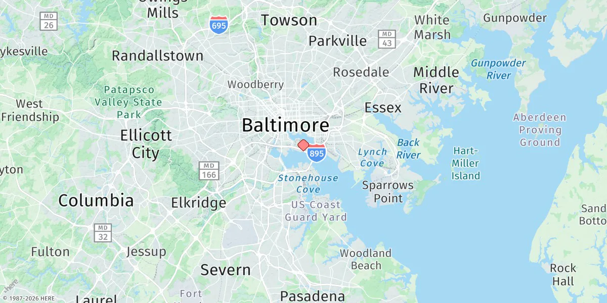Map preview for Fort Mchenry Marsh