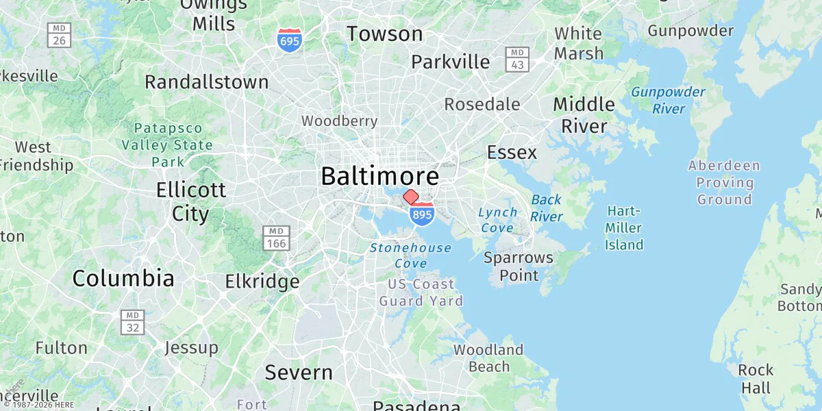 Map preview for Baltimore, Fort Mchenry