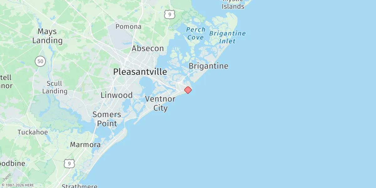 Map preview for Atlantic City, Ocean