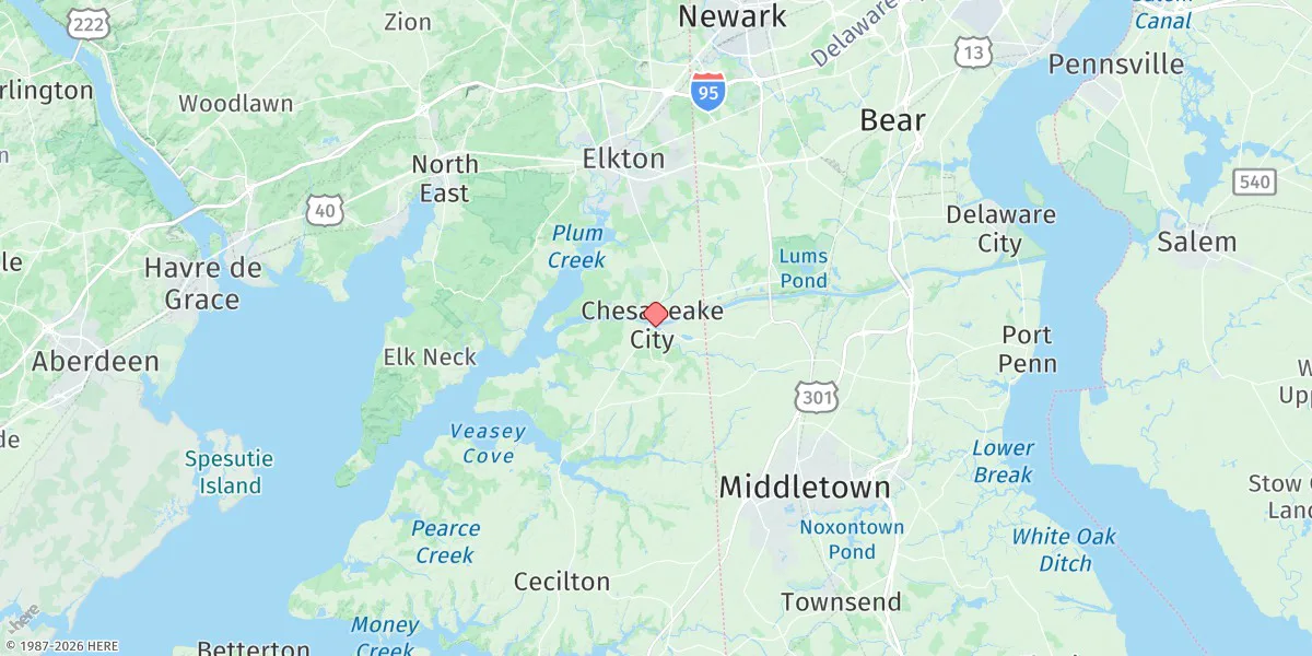 Map preview for Chesapeake City, Maryland