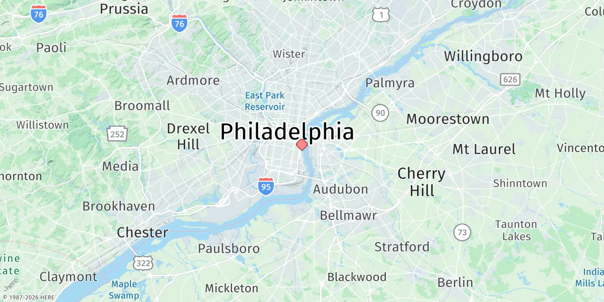 Map preview for Philadelphia, Us Coast Guard Station, Pa.