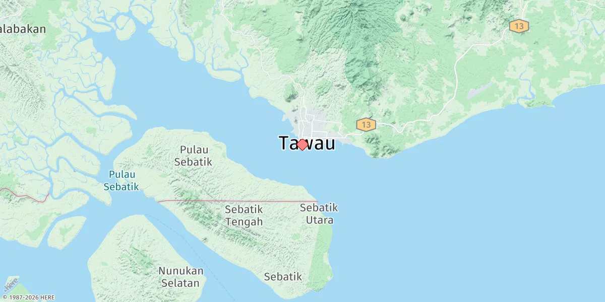 Map preview for Tawau
