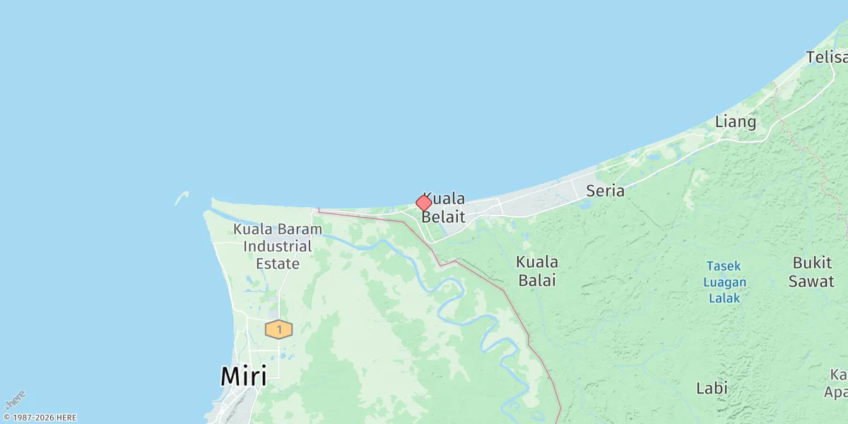 Map preview for Kuala Belait