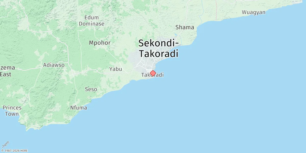 Map preview for Takoradi