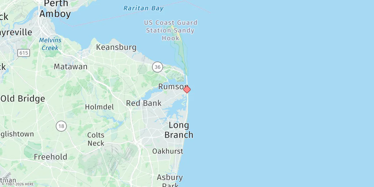 Map preview for Sea Bright