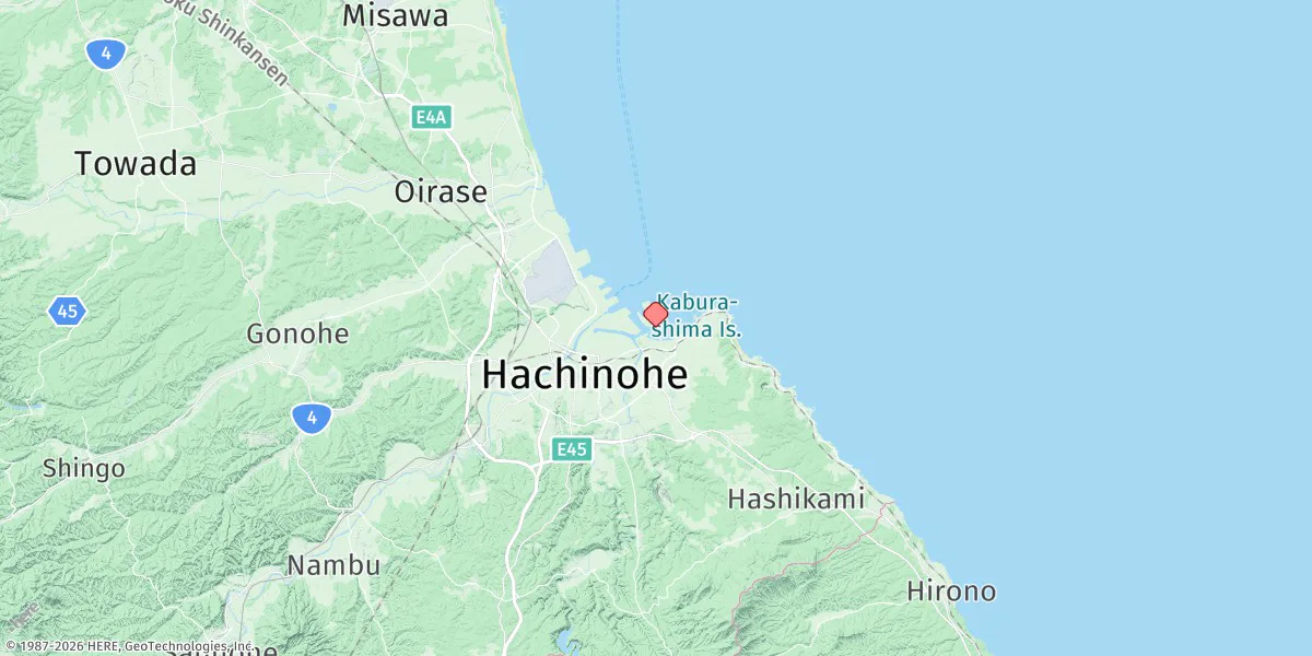 Map preview for Hachinohe