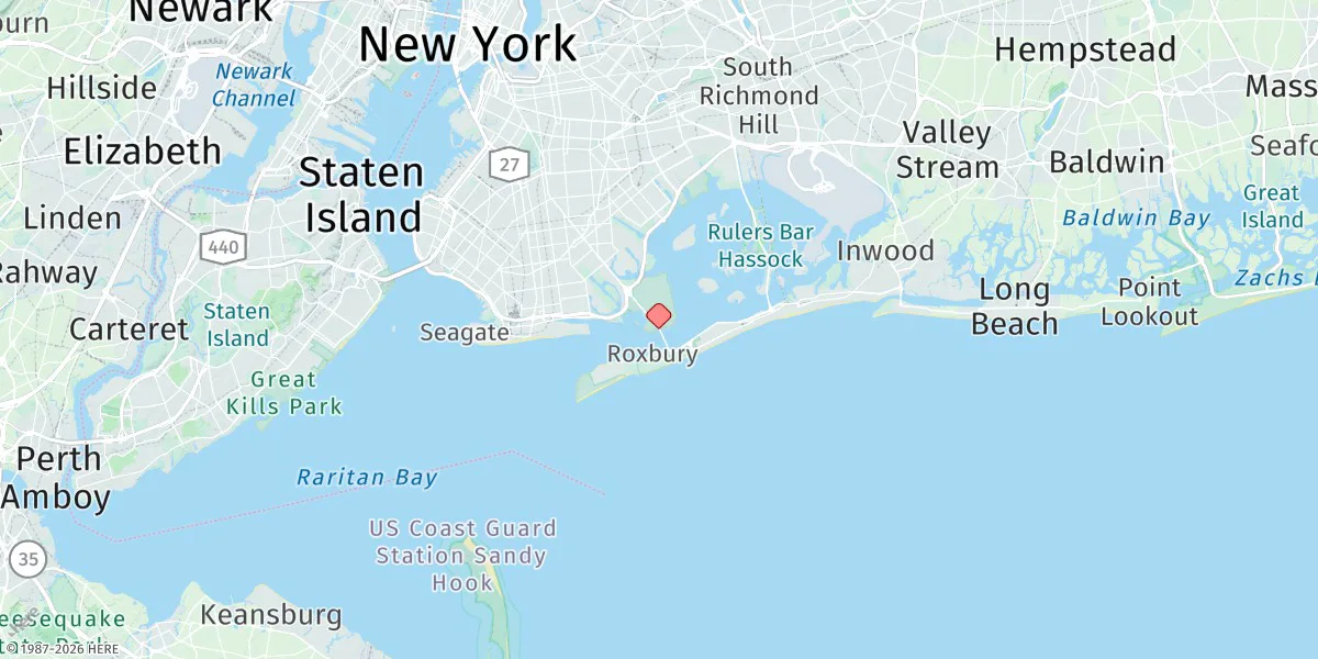 Map preview for Barren Island, Rockaway Inlet