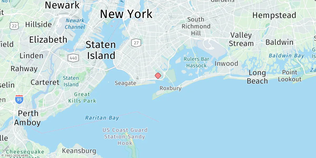 Map preview for Plumb Beach Channel
