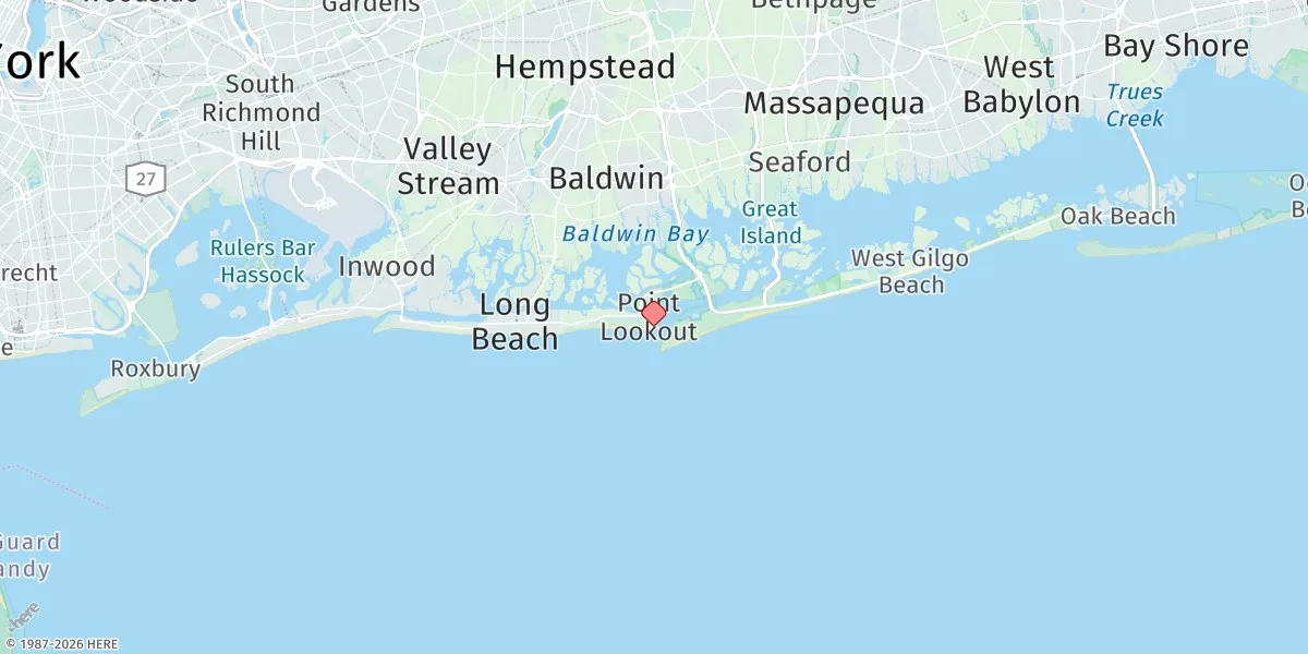 Map preview for Jones Inlet (Point Lookout)
