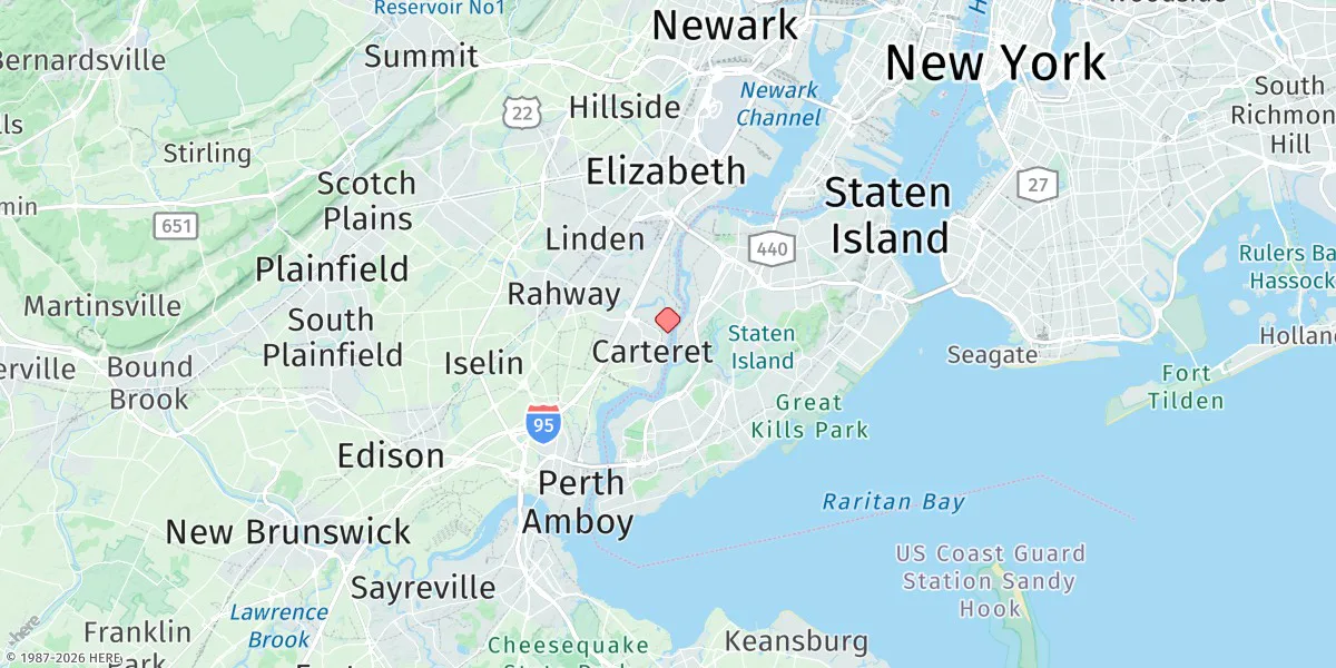 Map preview for Carteret