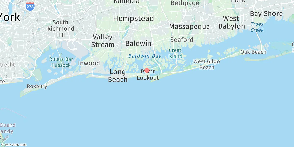 Map preview for Point Lookout (Marina), Jones Inlet