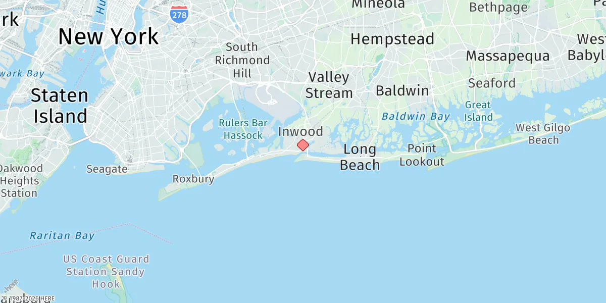 Map preview for East Rockaway Inlet, Atlantic Beach