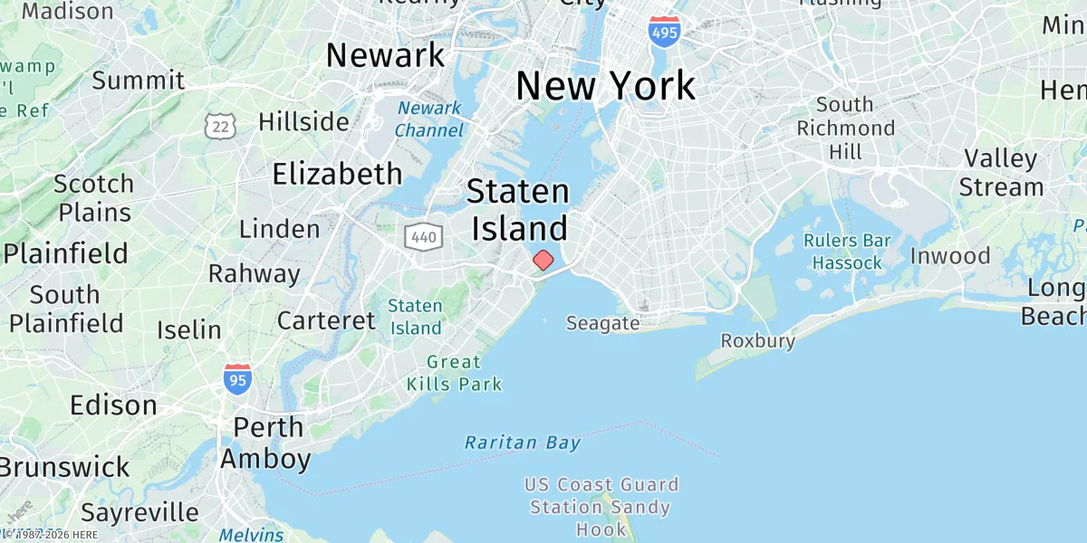 Map preview for Fort Wadsworth, The Narrows