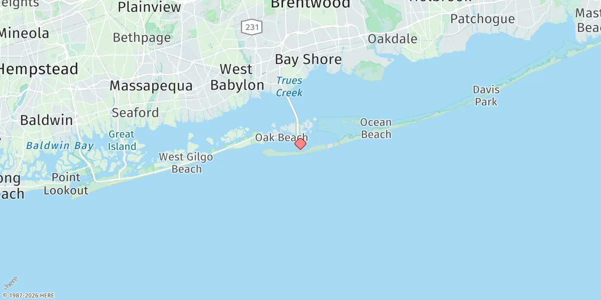 Map preview for Fire Island Coast Guard Station