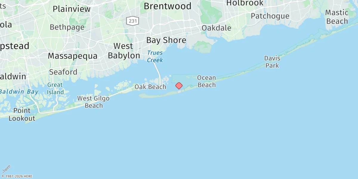 Map preview for Fire Island Light