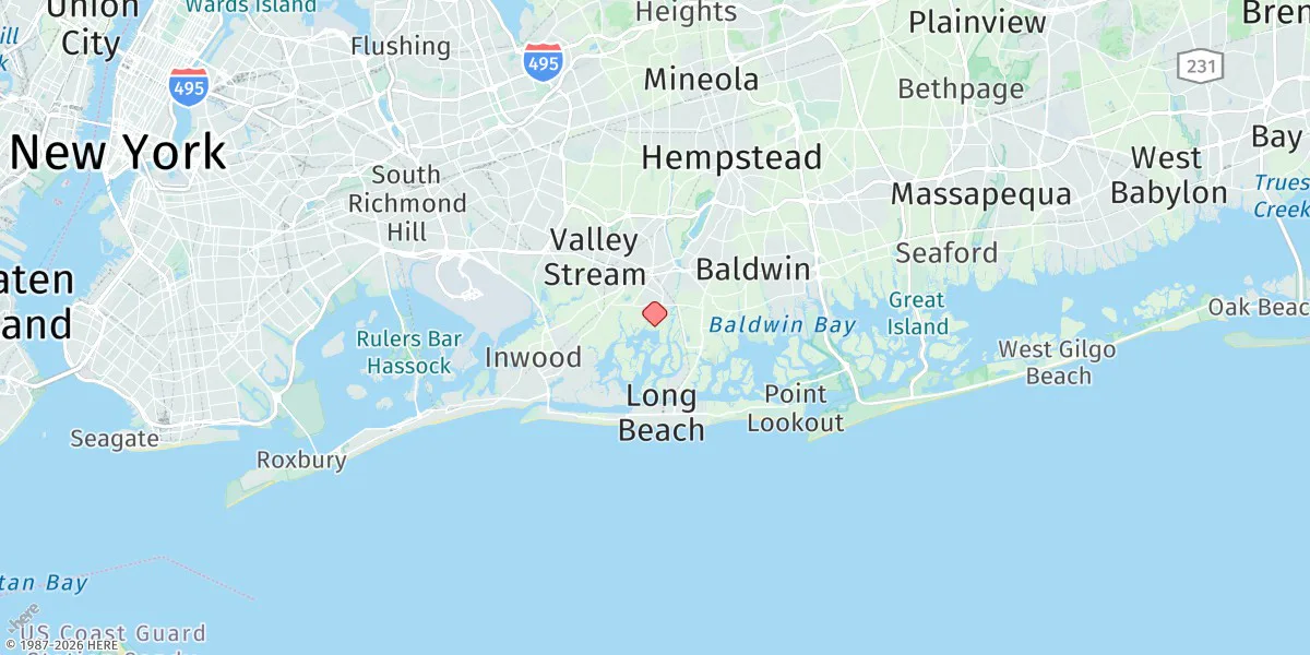 Map preview for Bay Park, Hewlett Bay