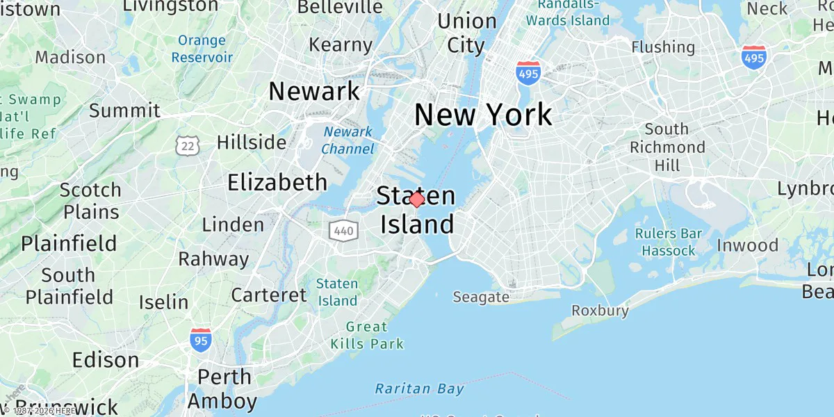 Map preview for St. George, Staten Island