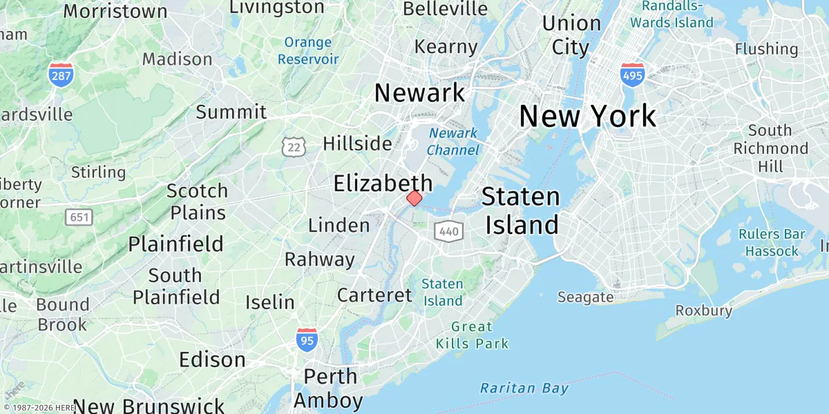 Map preview for Port Ivory, Howland Hook, N.y.