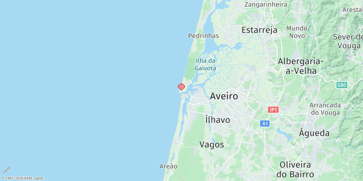 Map preview for Porto De Aveiro