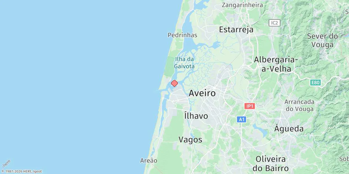 Map preview for Porto De Aveiro