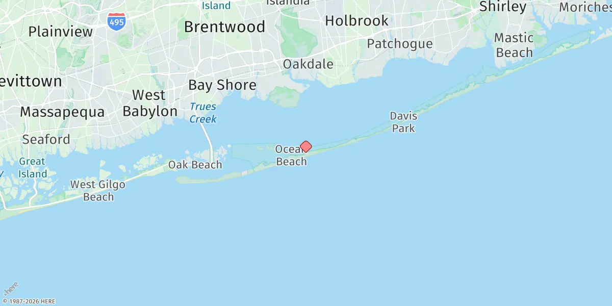 Map preview for Point O' Woods, New York