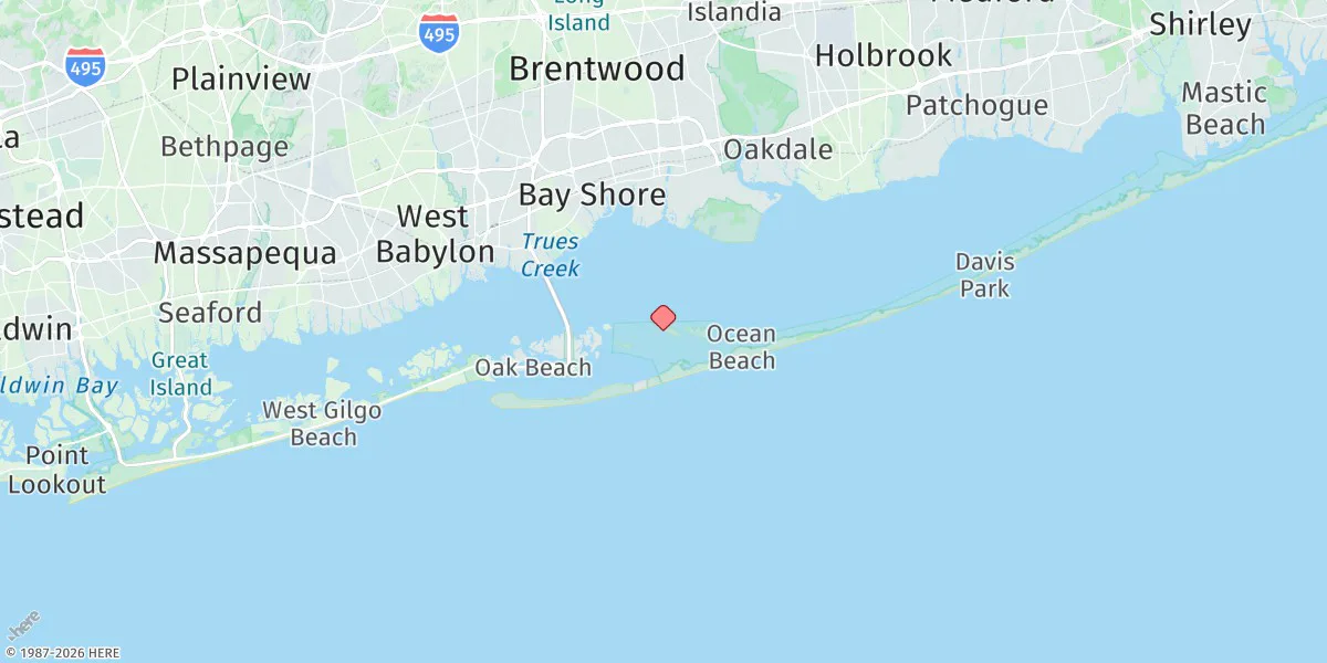 Map preview for West Fire Island