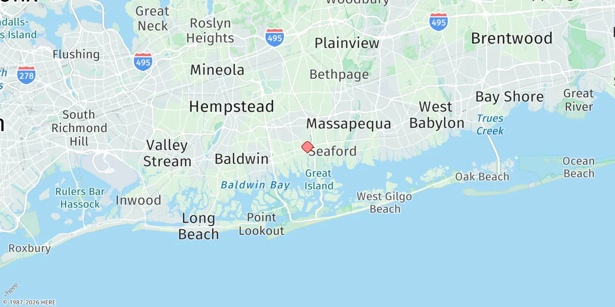Map preview for Bellmore, Bellmore Creek