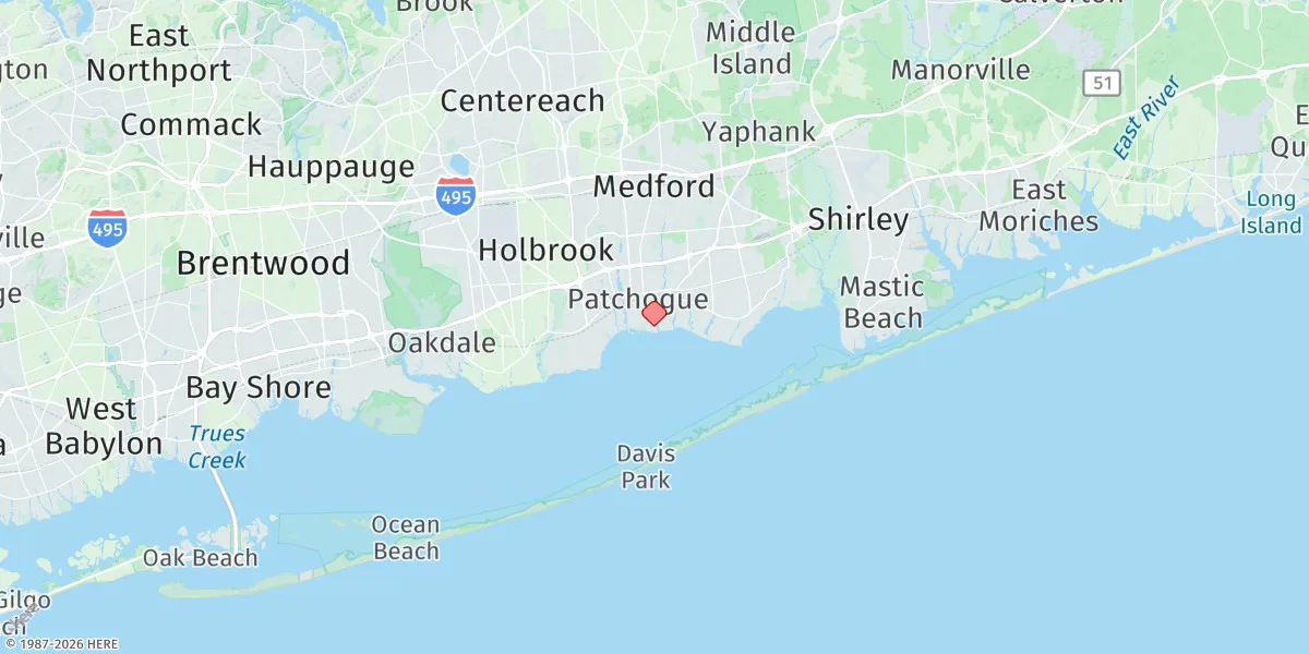 Map preview for Patchogue