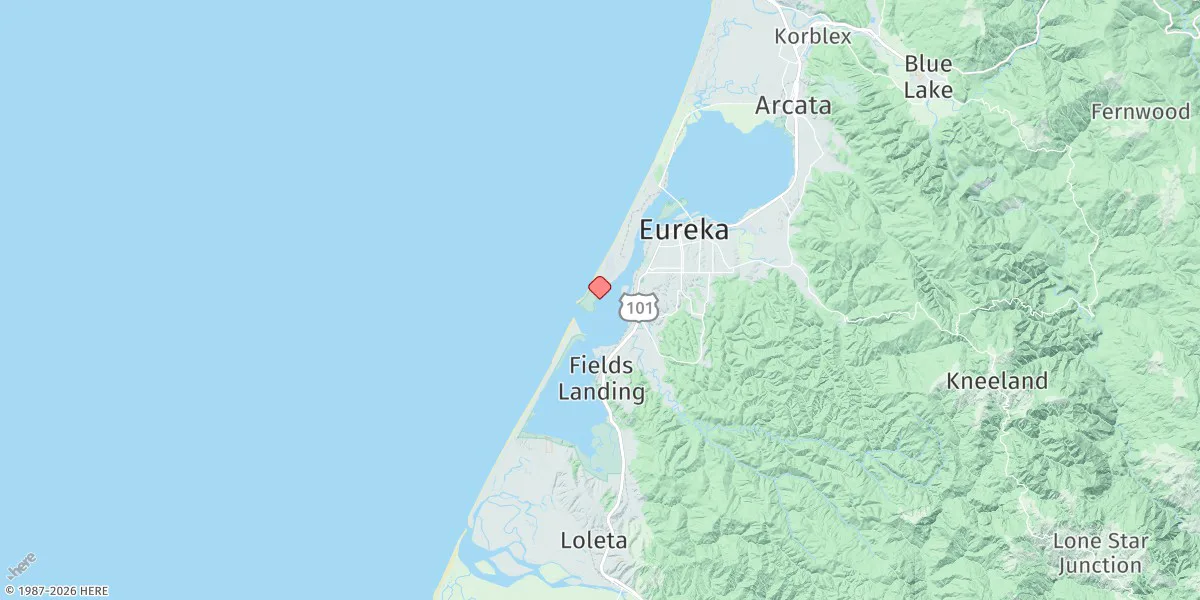 Map preview for Humboldt Bay (North Spit)
