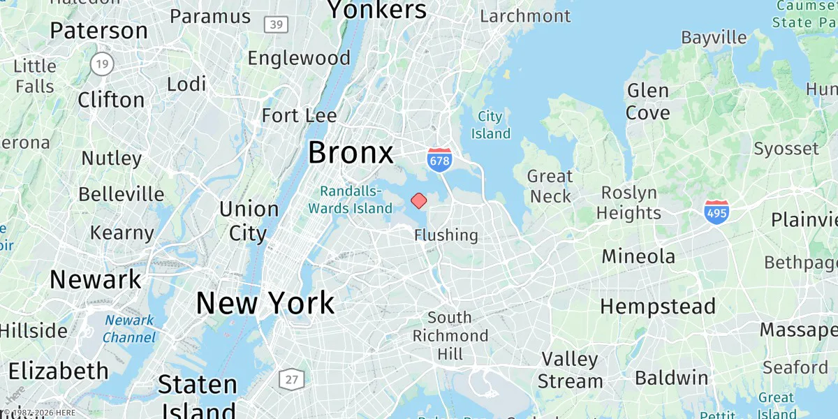Map preview for College Point, Flushing Bay