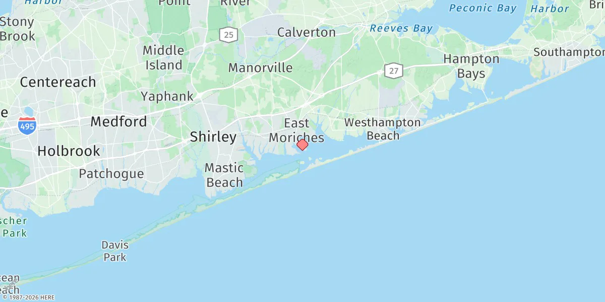 Map preview for Moriches Coast Guard Station