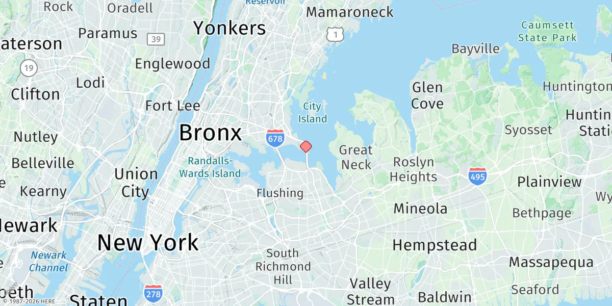 Map preview for Throgs Neck, Fort Schuyler