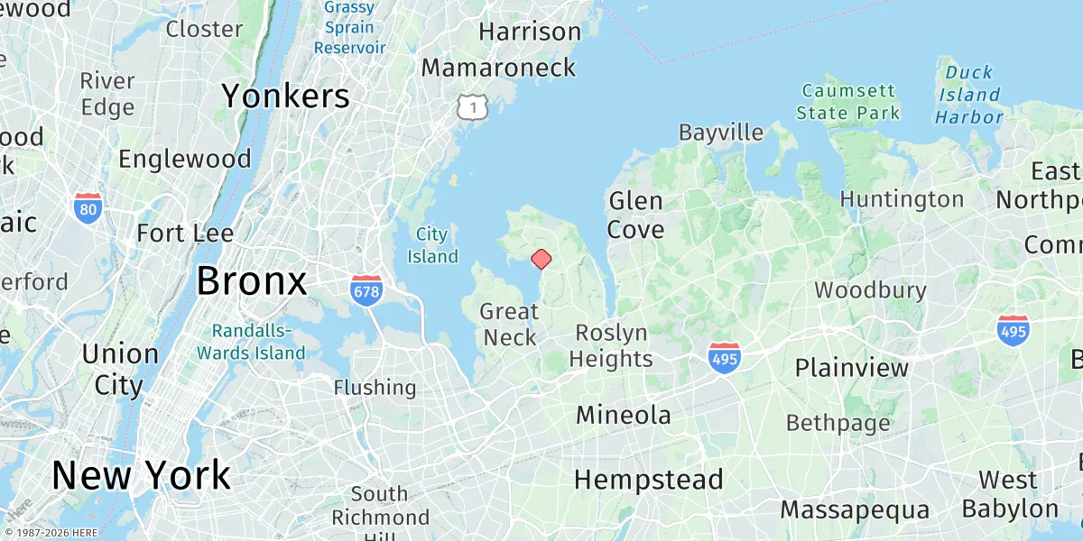 Map preview for Port Washington, Manhasset Bay