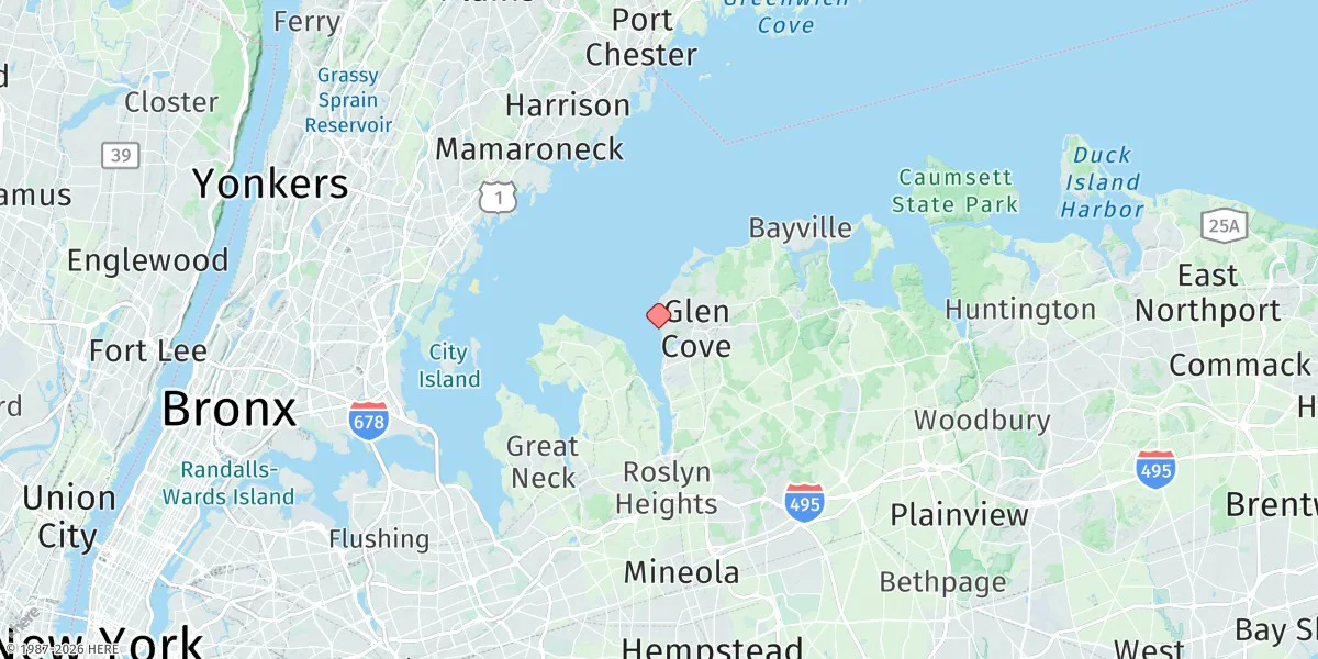 Map preview for Glen Cove, Hempstead Harbor
